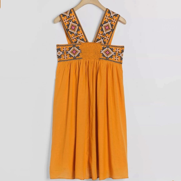 Anthropologie Teofila Embroidered Swing Dress - Picture 5 of 10